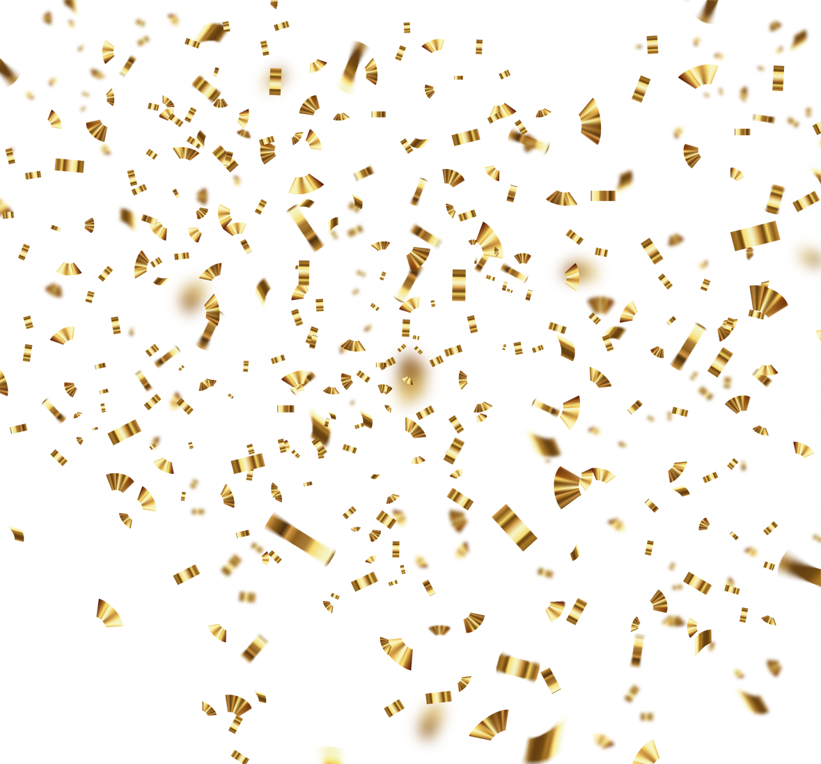 Golden confetti